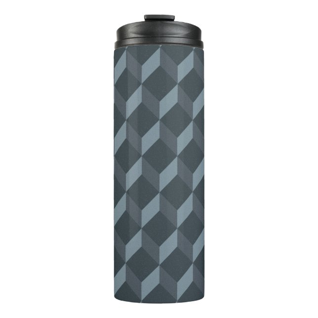 Abstract Geometric Background Pattern Thermal Tumbler (Front)