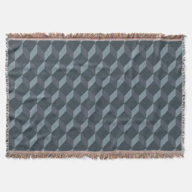 Abstract Geometric Background Pattern Throw Blanket (Front)
