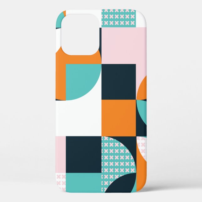 Abstract geometric background with squares,  trian Case-Mate iPhone case (Back)