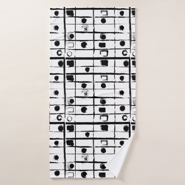 abstract geometric  bath towel (Bath Towel)