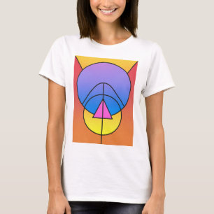 Abstract Geometric Circles Line Colorful T-Shirt