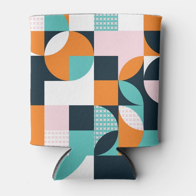 Abstract Geometric: Colourful 3D Effect. Can Cooler (Front)