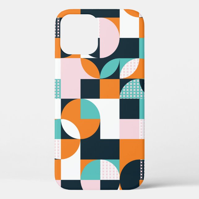 Abstract Geometric: Colourful 3D Effect. Case-Mate iPhone Case (Back)