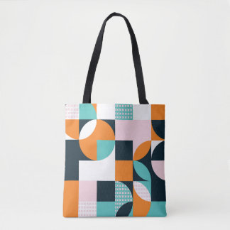 Abstract Geometric: Colourful 3D Effect. Tote Bag
