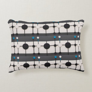 Abstract Geometric Composition Featuring Circles Decorative Cushion
