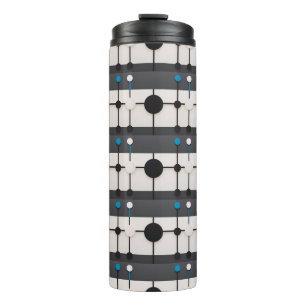 Abstract Geometric Composition Featuring Circles Thermal Tumbler