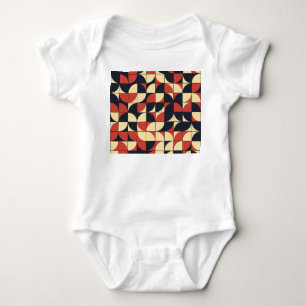 Abstract geometric: computational art. baby bodysuit