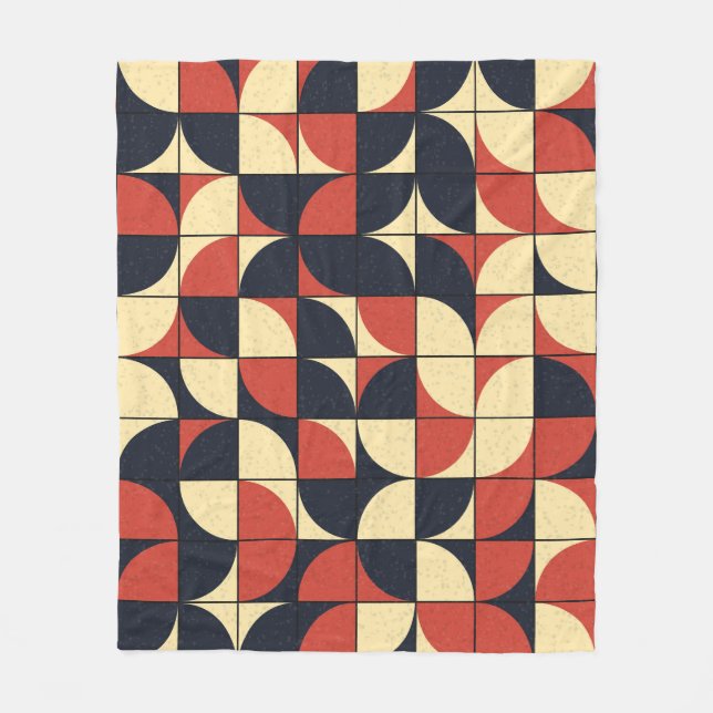 Abstract geometric: computational art. fleece blanket (Front)