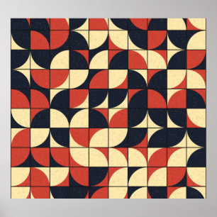 Abstract geometric: computational art. poster