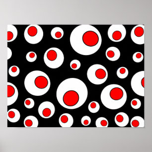 Abstract Geometric Cool Circles Poster