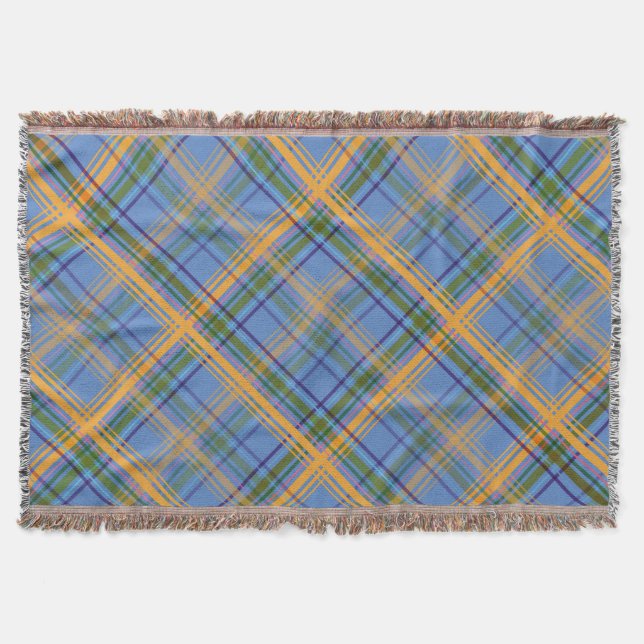 Abstract Geometric Creation Throw Blanket (Front)