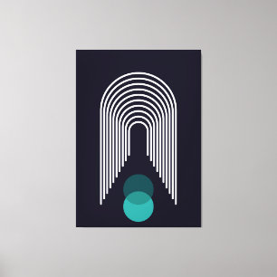 Abstract geometric design canvas print