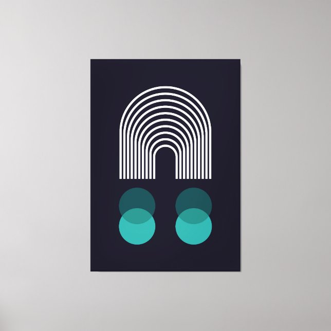 Abstract geometric design canvas print (Front)