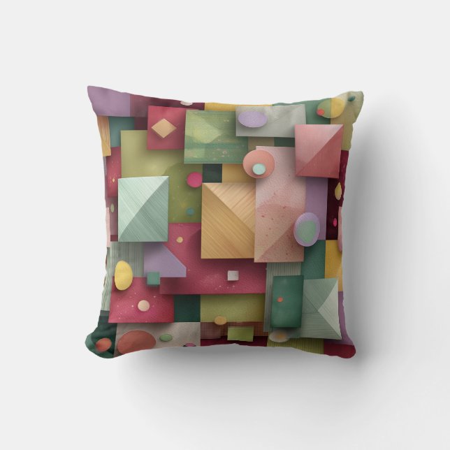 Abstract Geometric Design Cushion (Front)