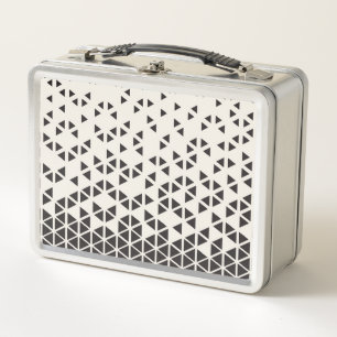 Abstract Geometric Design Metal Lunch Box
