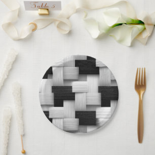 Abstract Geometric Design Paper Plate