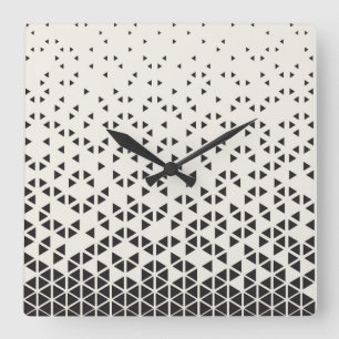 Abstract Geometric Design Square Wall Clock