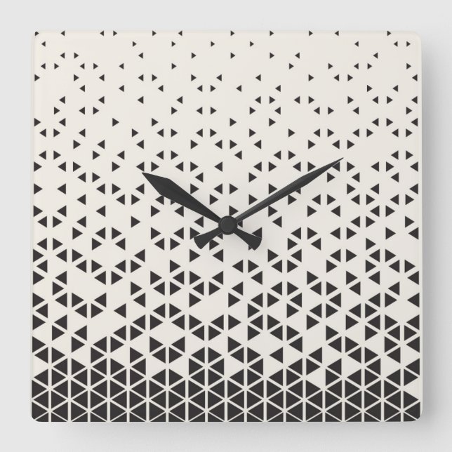 Abstract Geometric Design Square Wall Clock (Front)