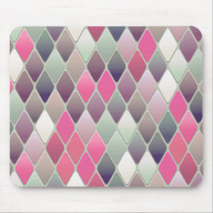Abstract Geometric Design Triangular Shapes Mouse Mat