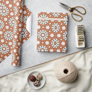 abstract geometric design wrapping paper