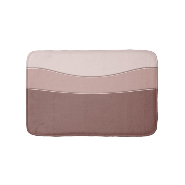 Abstract geometric dynamic beige texture. bath mat (Front)