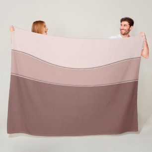 Abstract geometric dynamic beige texture. fleece blanket