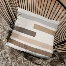 Abstract Geometric Earthtones Stripes Art Pattern