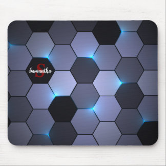 Abstract Geometric Elegance Hexagonal Mouse Pad