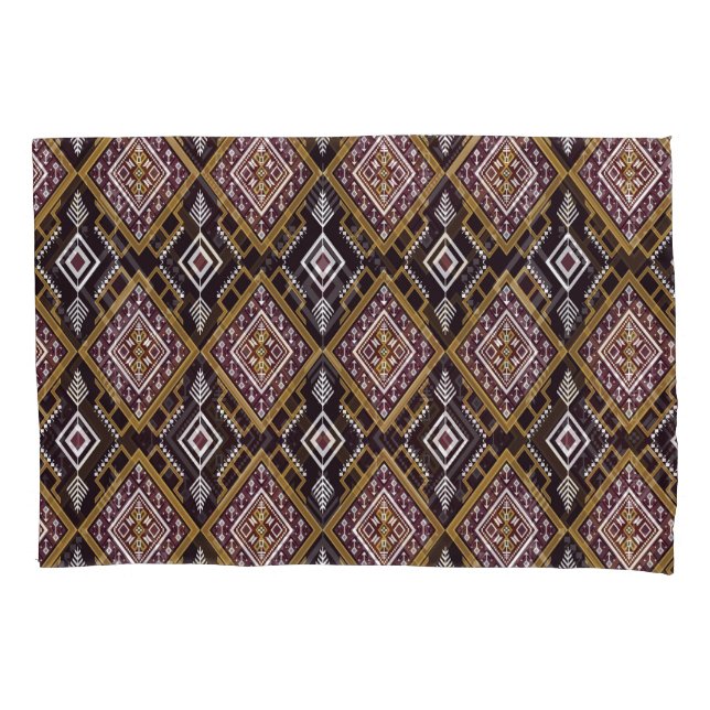 Abstract geometric ethnic, wallpaper design. pillowcase (Front)