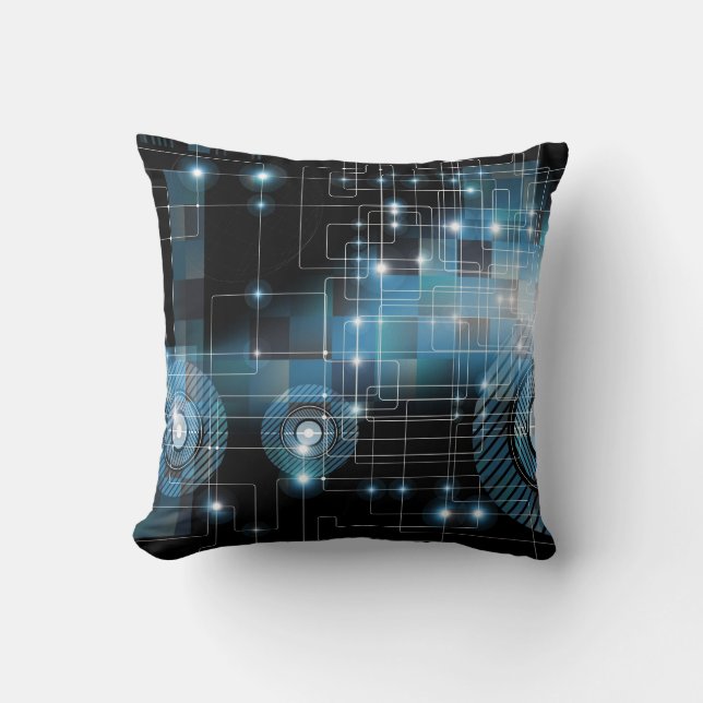 Abstract Geometric Fantasy Background Cushion (Front)