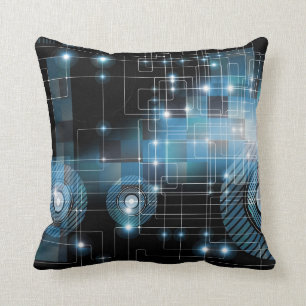 Abstract Geometric Fantasy Background Cushion