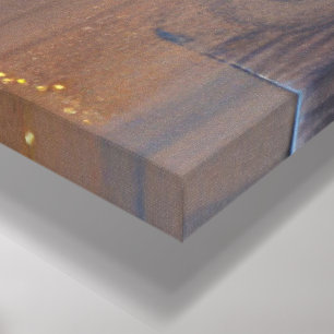 Abstract Geometric Flower Art – Textured Acrylic  Canvas Print