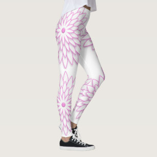 Abstract geometric Flower. Leggings