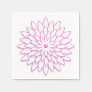 Abstract geometric flower. napkin