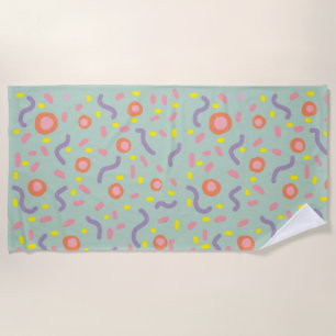 Abstract Geometric Forms  Beach Towel