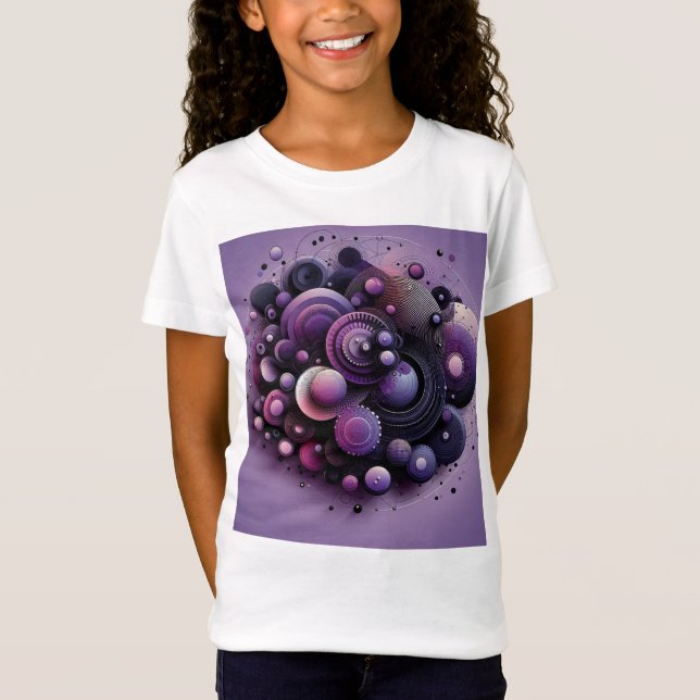 Abstract Geometric Girl's T-shirt (Front)