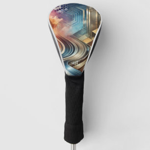 Abstract Geometric Golf Club Cover