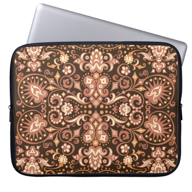 abstract geometric grunge background laptop sleeve (Front)