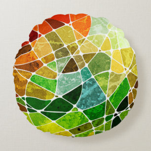 abstract geometric grunge backgroundpattern,grunge round cushion