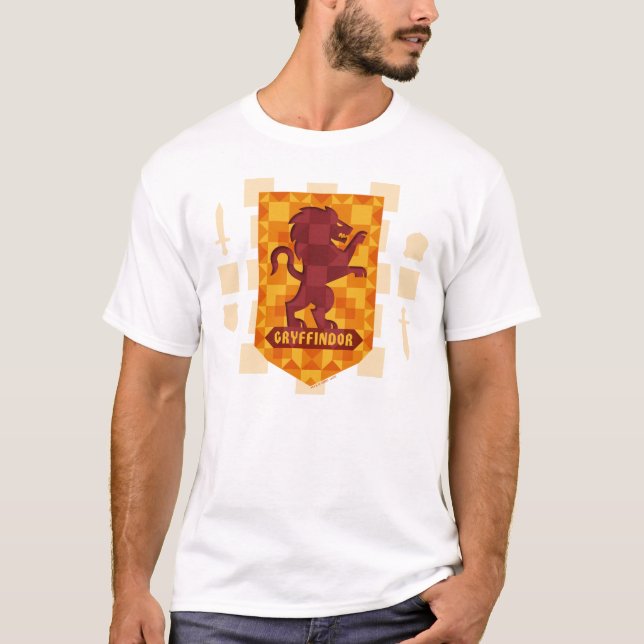 Abstract Geometric GRYFFINDOR™ Crest T-Shirt (Front)