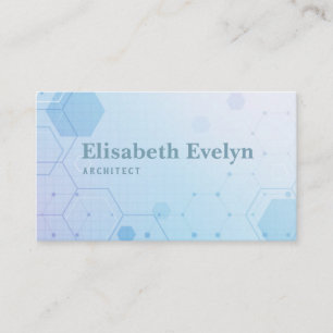Abstract geometric hexagonal medical business card