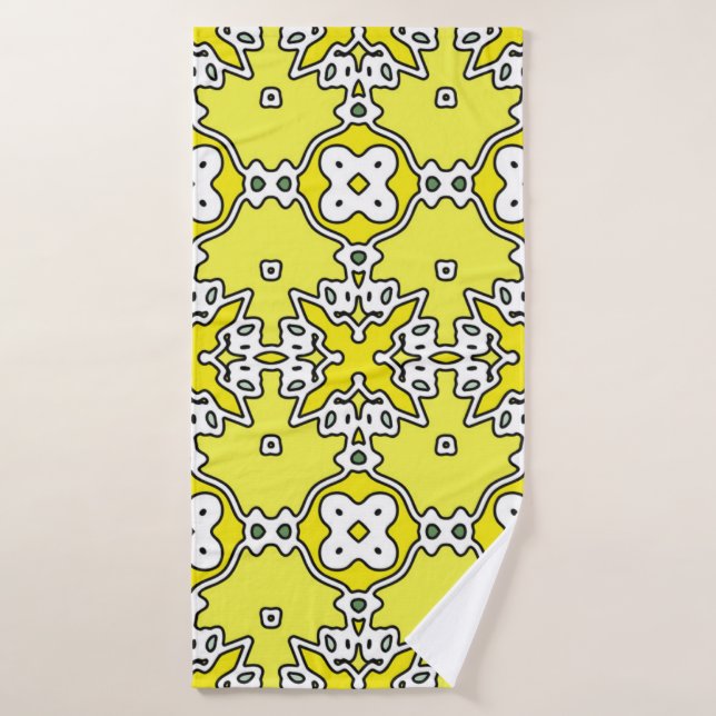 Abstract geometric illustration. Pattern. The endl Bath Towel (Bath Towel)