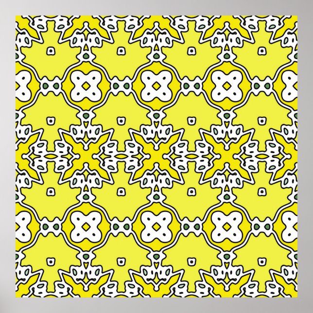 Abstract geometric illustration. Pattern. The endl Poster (Front)
