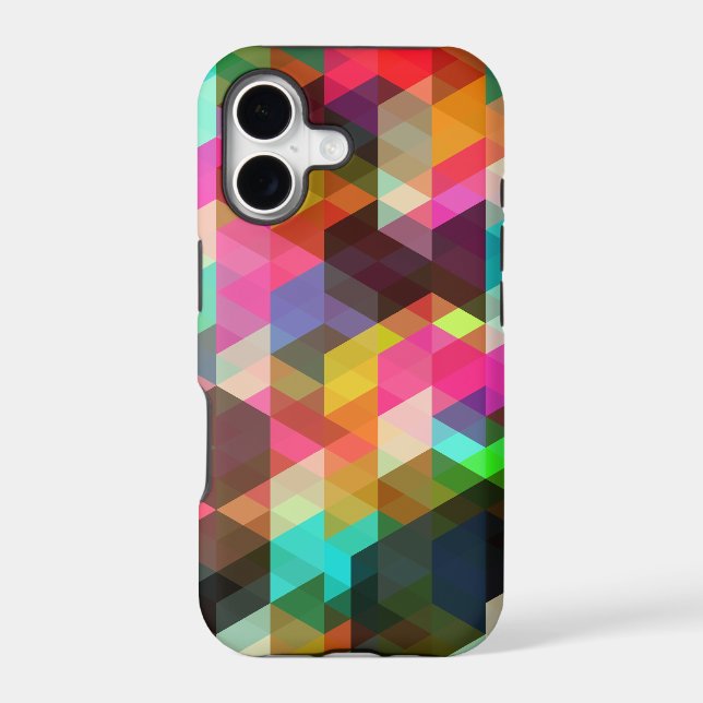 Abstract Geometric  iPhone Case (Back)