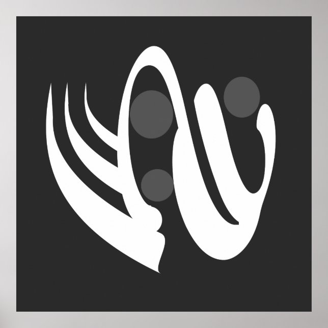 abstract geometric line art poster (Front)