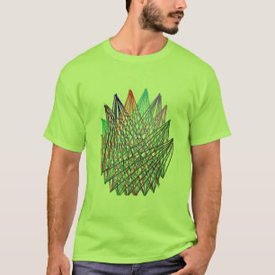 Abstract Geometric Line Art T-Shirt