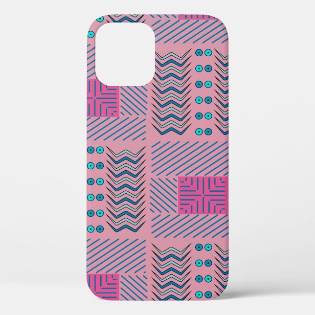 Abstract Geometric Lines and Shapes | Case-Mate iPhone Case (Back)