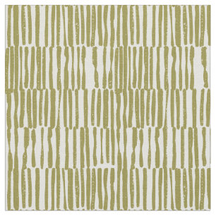 Abstract geometric lines olive green unique contem fabric
