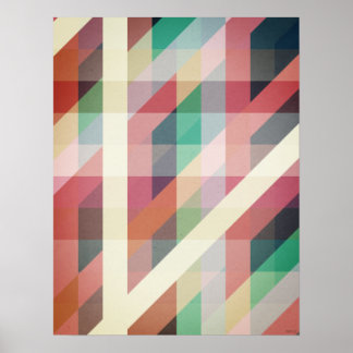 Abstract Geometric Lines Poster