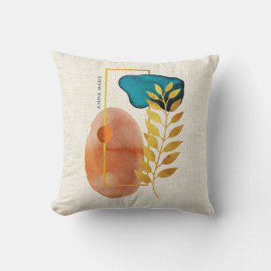 Abstract Geometric Mid-Century Modern Minimalist Cushion